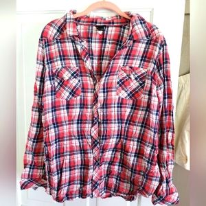 Torrid Plaid Flannel Button-Down